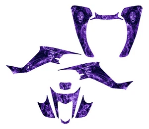 2003 - 2008 LTZ400 KFX 400 graphics custom decal kit #9700 Purple Zombie Girl - Bild 1 von 1
