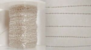 1mm 925 Solid Sterling Silver Fine Delicate Cable Chain ~ Sold by-the-foot ~Bulk