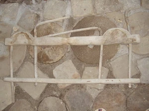 Antique Ukrainian primitive wooden hand made Double Ox Yoke - Picture 1 of 4