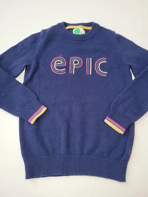 Мальчики мини Boden Epic свитер размер 9-10 синий шерсти смесь - Изображение 1 из 4