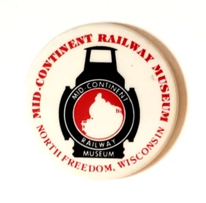 Pin trasero Mid Continent Railway botón Ferrocarril libertad, tren WI 1,5 - Imagen 1 de 1