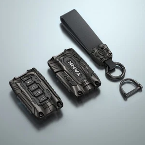 Alloy silicone Car Key Fob Cover Case For Great Wall GWM WEY TANK 300 500 Black - Picture 1 of 5
