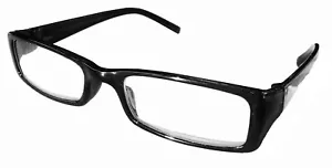 Lunettes de Vue Lunettes Loupes De Lectures Montures Noires Classiques D+ 2.25 - Foto 1 di 1