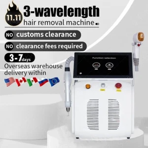 2-in-1 Picosecond for Tattoo Removal & 808 Diode Laser Hair Removal Beauty Care - Picture 1 of 14