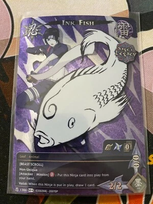 Naruto CCG - Ink Fish [Beast Scroll] 1386 Foil Promo - Image 1 of 2