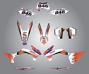Full  Custom Graphic  Kit -AUSSIE PRIDE - KTM EXC -  2012 / 2013 stickers,decals - Imagen 1 de 1