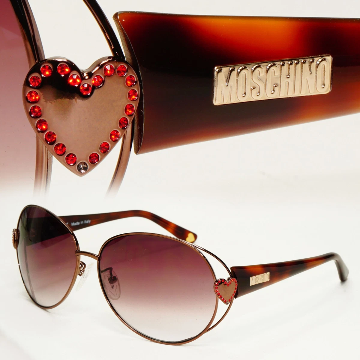 Moschino Heart Sunglasses for Women for sale | eBay