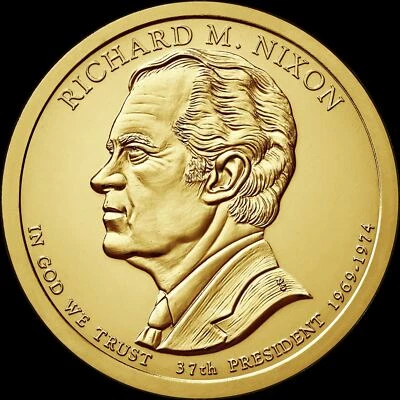 2016 P Richard Nixon Presidential Dollar "Brilliant Uncirculated" Coin US Mint! - Image 1 of 3