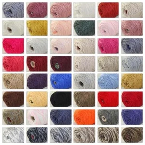 New Soft 1 Cone 400gr Worsted Cotton Chunky Bulky Hand DIY Thicken Knitting Yarn - Picture 1 of 58