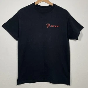 Dodge Challenger SRT Demon Car Black Cotton Short Sleeve Graphic Print T Shirt - Picture 1 of 5