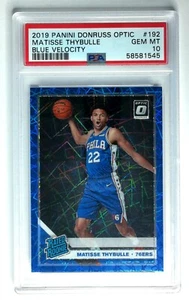 Donruss Optic Blue Velocity #192 2019-20 Matisse Thybulle 76ERS COMO NUEVO 10 PSA - Imagen 1 de 3