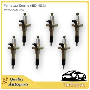 6PCS Fuel Injector 1-15300250-2 9430611425 For Isuzu Engine 6BD1 6BG1 - Picture 1 of 5