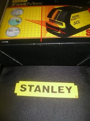 stanley 1-77-320 scl fat max cross line laser full kit interior & exterior use - Image 1 of 2