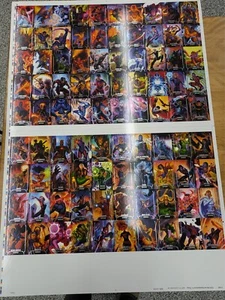 2024 Upper Deck Marvel Masterpieces Uncut Sheet - Nahuel Grego - Awesome! - Zdjęcie 1 z 7