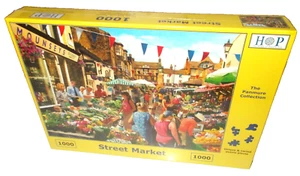 1000 Piece Jigsaw Puzzle HOP "Brand New" Street Market Fruit & Veg Stalls - Picture 1 of 3