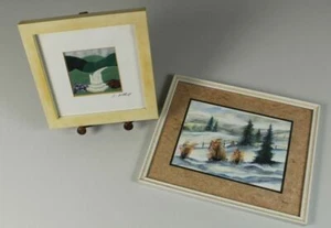 A2/2 Old Painted + Signed Pictures - Rathgeb + Gabriele Coat - Framed /138 - Picture 1 of 12