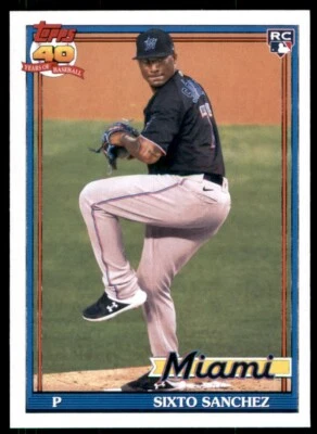 2021 Topps Archives #188 Sixto Sanchez Rookie - Image 1 of 4