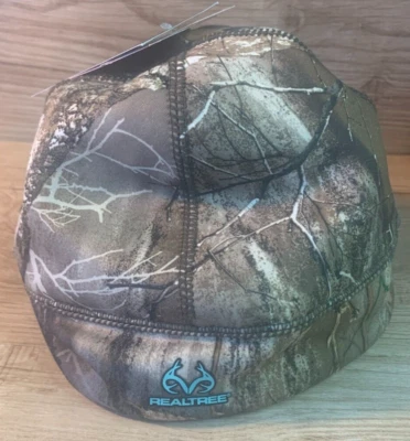 NWT RealTree Edge Womens/Mens Heat Retention Camo Beanie Blue Interior: NEW - Image 1 of 4