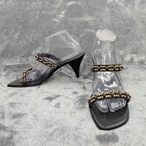 Etienne Aigner Arroz Lether Sandal slide heel womens 9 beaded 463417 - Picture 1 of 14