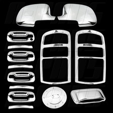 FOR CHEVY AVALANCHE//SILVERADO 2007-2013 CHROME DOOR HANDLE COVER W//O PKH