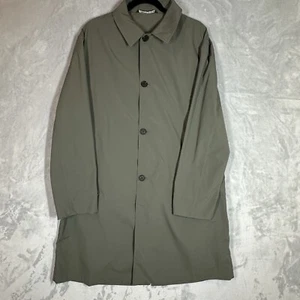 ZARA Technical Trench Coat Green Men’s Size Large Lightweight - Picture 1 of 14