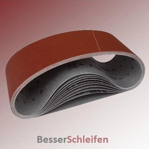 10 Schleifbänder Schleifband 65x410 mm Körnung P80 für AEG, Black&Decker, Kress