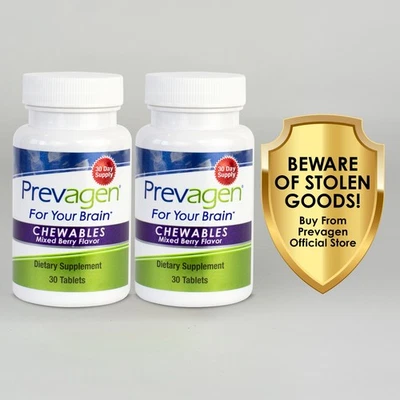 Masticables Prevagen Regular Strength 10 mg mezclados de bayas - Paquete de 2 (suministro para 60 días) Foto 1 de 4