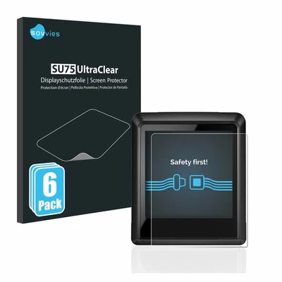 SAVVIES 6x Folie für Bosch Intuvia 100 Schutzfolie Displayschutz Display Schutz Klar