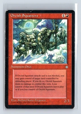 (2x) ORCISH SQUATTERS – MTG Magic the Gathering Card – Ice Age – Rare - Image 1 of 4