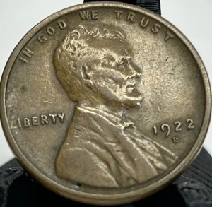 1922 D Lincoln Wheat Cent Penny Extra Fine Condition Denver - Picture 1 of 2