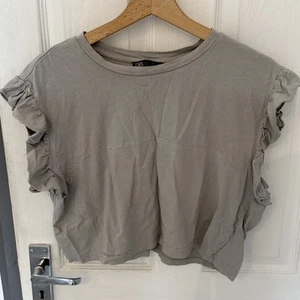 Zara Women’s Greg Sleeveless Crop Top Size Medium - Picture 1 of 3