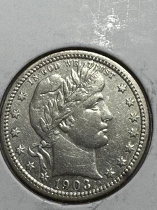 Cuarto de barbero años 1915 25c, grandes detalles, limpio, envío gratuito - Imagen 1 de 2