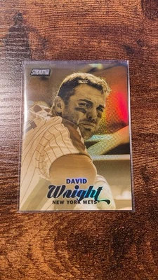 Stadium Club David Wright 2017 refractor acuñado en oro #SCC-26 Mets Foto 1 de 2