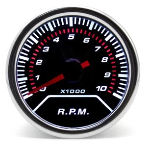 2'' 52mm 12V Universal Digital LED RPM Tacho Tachometer Gauge LED 0~10000 RPM    - Picture 1 of 15
