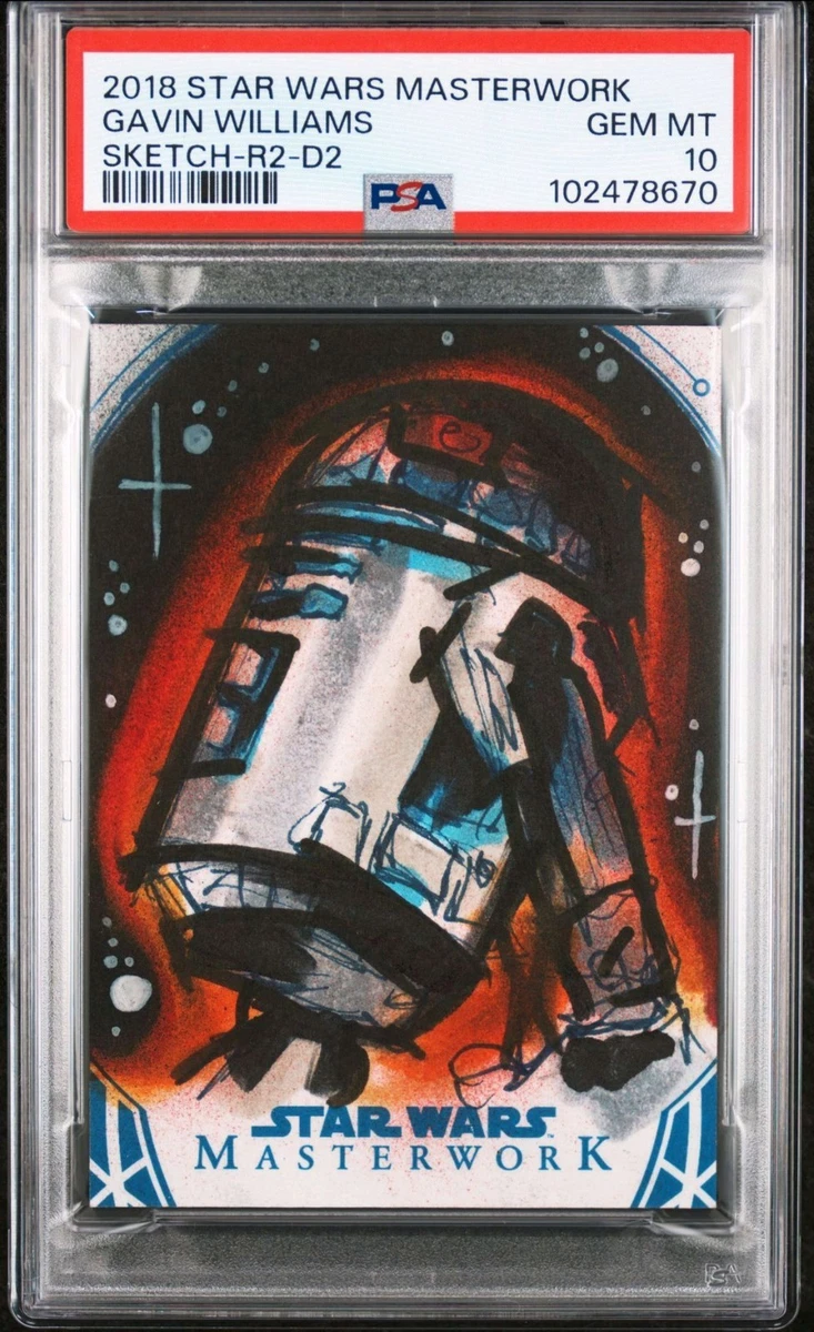 Topps StarWars HIGHTEK sketch card R2-D2 TOPPS STAR WARS SKETCH