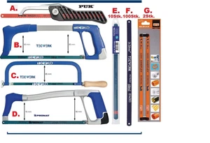 PUK Metallsäge /PROMAT  Metallsägebogen / Sägeblatt / Sägeblätter 300mm BAHCO/TW - Bild 1 von 10