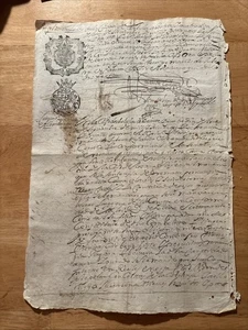 Italy Italian One page Document From 1683 342 Years Old - Picture 1 of 3