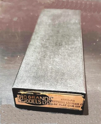 HOn3 Rio Grande Models Westside Lumber 24' Flat Car Kit (#3340-FC) -- New in Box - Image 1 of 4