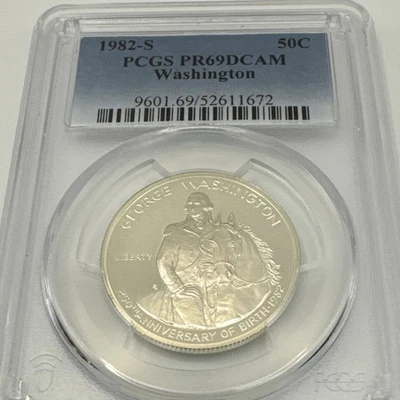 1982-S Proof Washington Commemorative Half Dollar 50C PCGS PR69 DCAM - Image 1 of 4