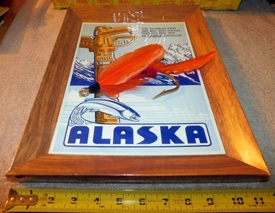 Luhr Jensen Product Display Alaska Big FYL Jig Lure Fish Cardboard Framed Lure - Image 1 of 4