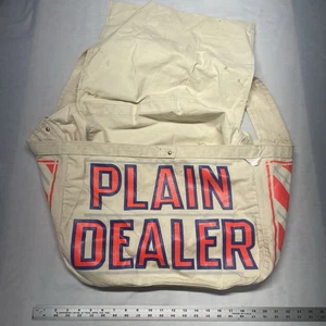 Vintage Cleveland Plain Dealer Newspaper Delivery Bag Press Chronicle News - Picture 1 of 8