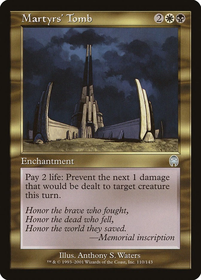MTG Magic the Gathering Martyrs' Tomb (110/148) Apocalypse MP - Image 1 of 1
