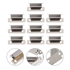 10 Pcs Stainless Steel Hot Bed Clip Spring Turn Clips Glass Platform Clamps - Afbeelding 1 van 12