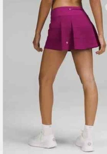 Lululemon Hot Pink Pace Rival Skirt Size 4 Tennis Skort Zip Pocket Pickleball - Imagen 1 de 12