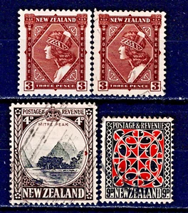 New Zealand   Sc# *190-190-191-195   Used & Mint   CV $35   gtc14 - Picture 1 of 1