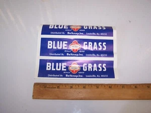 Etiqueta vintage de hierba azul belknap louisville kentucky - Imagen 1 de 2