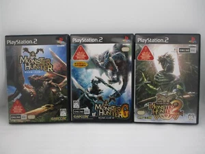 PS2 MONSTER HUNTER, G, 2 Dos 3Games Japan import PlayStation2 Capcom NTSC-J - Picture 1 of 10