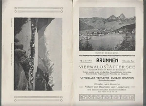 Folleto fuente en Vierwaldstättersee fotos publicidad miembros Kurverein 1920 - Imagen 1 de 2