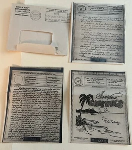 Depósitos de guerra y marina. Cartas y sobres de servicio V-Mail 1942 y 1945 - Imagen 1 de 9
