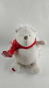 Pier 1 Imports Herbert der Igel Plüsch creme rot Schal Stofftier Spielzeug Neu mit Etikett - Bild 1 von 4